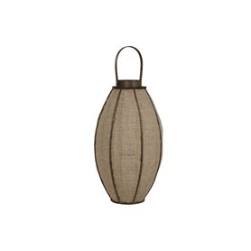 Bougeoir Home ESPRIT Naturel Jute Bambou 34 x 34 x 60 cm