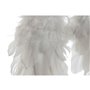 Décoration Suspendue Home ESPRIT Blanc Doré Plume 28 x 4 x 33 cm (2 Unités)