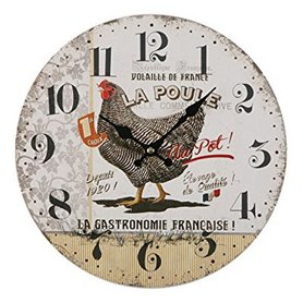 Horloge Murale Versa Gallina Plastique (5 x 28 x 28 cm)