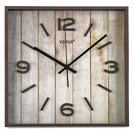 Horloge Murale Versa Marron Plastique Escandinavo/Nórdico 4