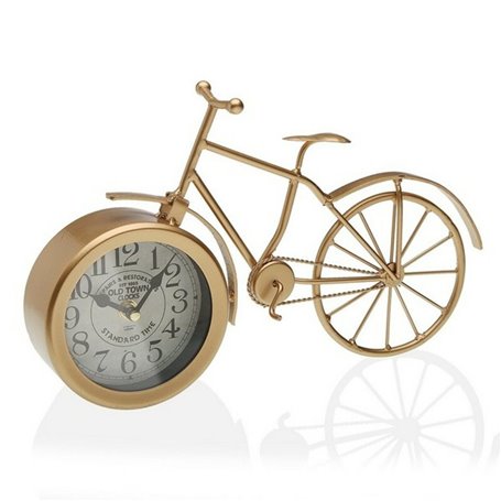 Horloge de table Bicicle Versa VS-18190895 Dorée Métal (6 x 20 x 33 cm) (6 x 20 x 33 cm)