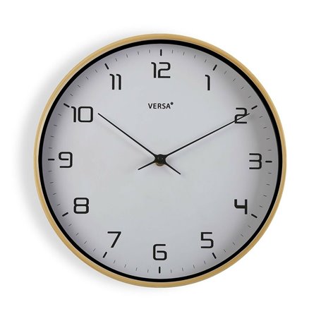Horloge Murale Versa Bois Blanc 30