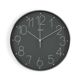 Horloge Murale Versa Alumin G Gris Aluminium 4