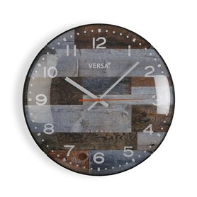 Horloge Murale Versa Bleu Plastique (4