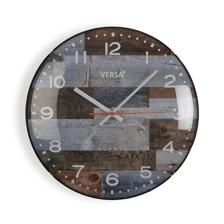 Horloge Murale Versa Bleu Plastique (4
