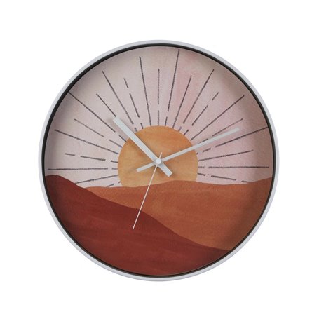 Horloge Murale Versa Verre Plastique 4 x 30 x 30 cm