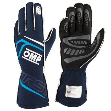 Gants OMP OMPIB0-0776-A01-244-M M Noir FIA 8856-2018 Blue marine