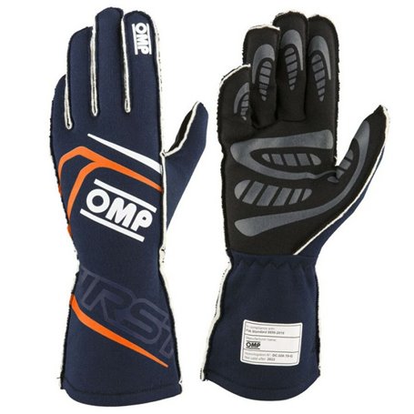 Gants OMP Orange L FIA 8856-2018 Blue marine