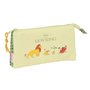 Trousse Fourre-Tout Triple Mufasa Vert Beige 22 x 12 x 3 cm