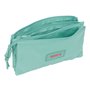 Trousse Fourre-Tout Triple F.C. Barcelona Vert 22 x 12 x 3 cm