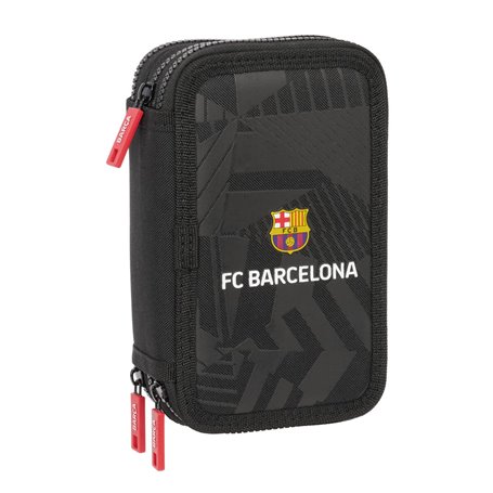 Pochette à crayons triple F.C. Barcelona Black Noir 12