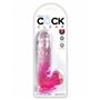 Dildo Pipedream King Cock Clear TPE Rose