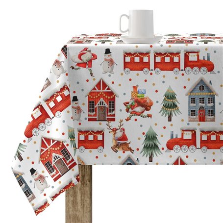 Nappe enduite antitache Belum Merry Christmas Multicouleur 100 x 140 cm