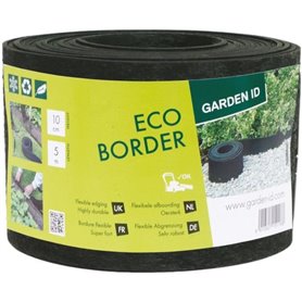 Bordure de jardin en caoutchouc recyclé - GARDEN ID Eco Border - 5 m H10 cm - Indestructible - Flexible