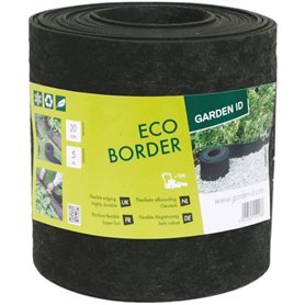 Bordure de jardin en caoutchouc recyclé - GARDEN ID Eco Border - 5 m H20 cm - Indestructible - Flexible