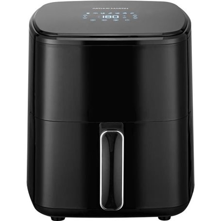 Friteuse sans huile  ARTHUR MARTIN - Airfryer 5 L- 1400 W - Ecran tactile - 7 pré-réglages de cuisson - Noir