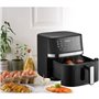 Friteuse sans huile  ARTHUR MARTIN - Airfryer 6,6 L- 1600 W - Ecran tactile - 7 pré-réglages - Noir