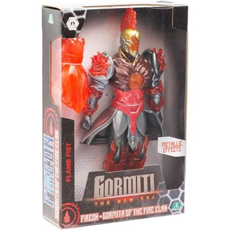 Figurine articulée - GORMITI - Gormiti avec arme Modele Feu - 27 cm - a partir de 4 ans - GRV063