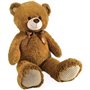 Ours en Peluche Marron avec Noeud +/- 100 cm - PLANET PLUCH - Magnifique ours de 1 metre en peluche douce.