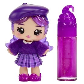 Yummiland - 1 poupée 10 cm et un gloss pailleté a créer - Greta - Goût Raisin - Des 4ans