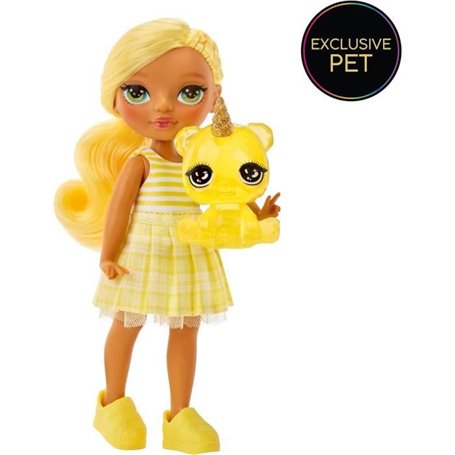 Rainbow High Littles - Poupée 15cm + animal de compagnie - Jaune - Des 4ans