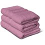 Lot de 3 serviettes - LOVELY HOME - 3 Serviettes 50 x 100 cm - Rose