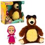 Coffret poupée et peluche - MASHA AND THE BEAR - Masha 12 cm et Michka 20 cm - a partir de 3 ans - MHA21