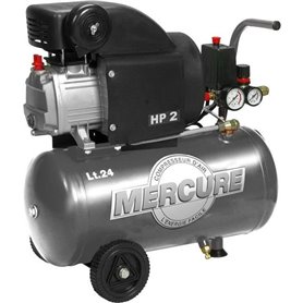 Compresseur d'air horizontal Mercure 425063 - 24L - 1500 W - 8 barss - 2 CV