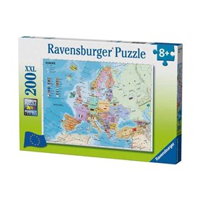 Ravensburger - Puzzle 200 pieces XXL - Carte d'Europe - Mixte - A partir de 8 ans