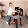 Smoby - Black and Decker -Etabli Bricolo Smart - Jeu d'imitation - Mallette qui se transforme en établi - 33 accessoires