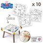 Smoby - Recharge Coloriages pour la Kid table créative - 10 feuilles de coloriages Peppa Pig