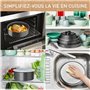 TEFAL INGENIO Renew Poele 28 cm, Induction, Revetement céramique antiadhésif, Compatible lave-vaisselle, Fabriqué en Fra