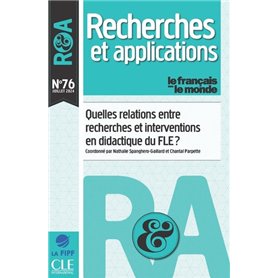 Recherche et applications no 76