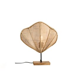 Lampe de bureau Romimex Naturel Rotin 30 x 30 x 15 cm