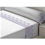 Jeu de draps Tejidos Reina Dulceida Mauve Gran lit 2 persones