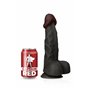 Gode réaliste Captain Red TPE Noir 23 cm