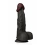 Gode réaliste Captain Red TPE Noir 23 cm