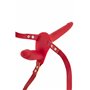 Gode ceinture Fetish Tentation Rouge 15,5 cm