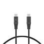 Câble USB-C vers USB-C KSIX Noir