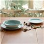 Assiette plate Quid Vita Aqua Turquoise Céramique Ø 27 cm (12 Unités)