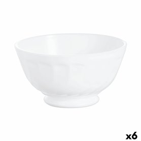 Bol Luminarc Trianon Petit-déjeuner Blanc verre (6 Unités)