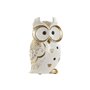 Figurine Décorative Home ESPRIT Blanc Doré Hibou Romantique 10 x 8 x 18 cm