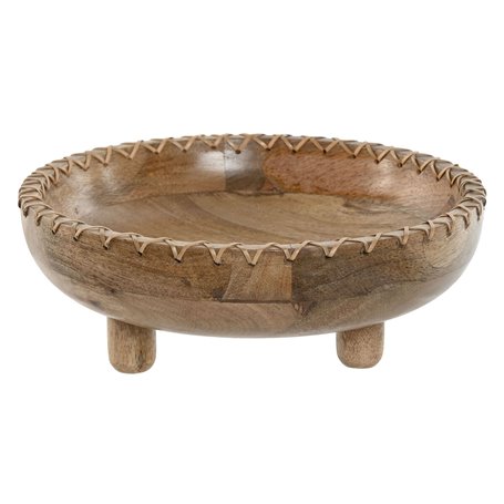 Centre de Table Home ESPRIT Naturel Bois de manguier Colonial 25 x 25 x 9 cm