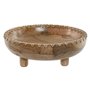 Centre de Table Home ESPRIT Naturel Bois de manguier Colonial 25 x 25 x 9 cm