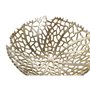 Centre de Table Home ESPRIT Doré Aluminium Moderne Corail 34 X 34 X 12 cm