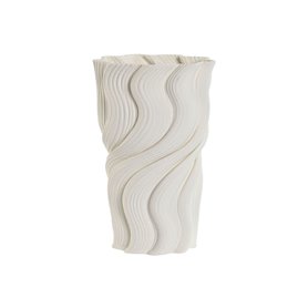 Vase Home ESPRIT Blanc Grès Moderne 16 x 16 x 26 cm