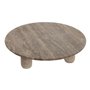 Centre de Table Home ESPRIT Marron Marbre Scandinave 30 x 30 x 8 cm