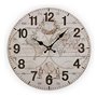 Horloge Murale Versa World Bois (28 x 28 x 9 cm)