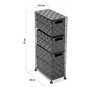 Meuble d'Appoint Versa 19487081 Gris polypropylène (28 x 57 x 15,5 cm)