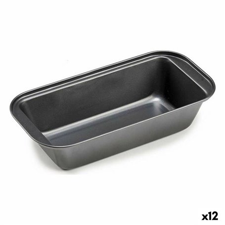 Moule rectangulaire Gris foncé Métal Acier au carbone (12 Unités)